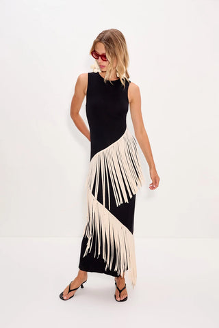 spiral knit dress