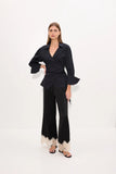 anya poplin wrap top
