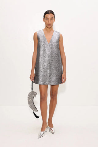 fountain metallic mini dress