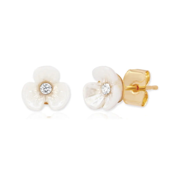 tiny flower stud