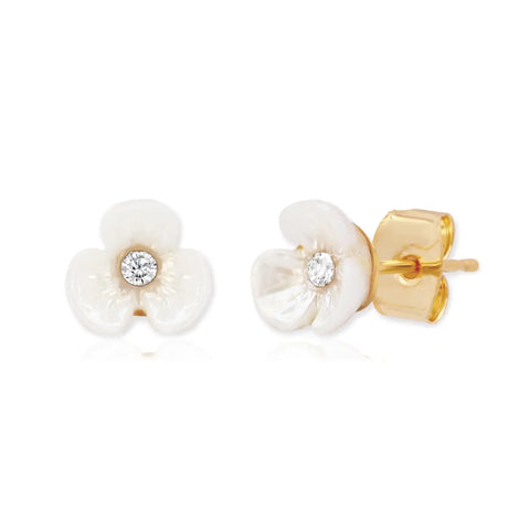 tiny flower stud