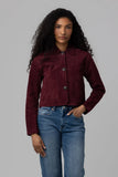 suede cropped blazer