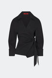 anya poplin wrap top