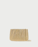brit pleated flat clutch