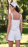clarice handkerchief eyelet shorts set