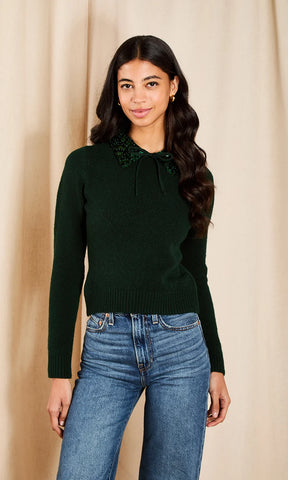 dorotea sequin knit sweater