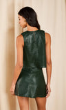 giuseppina croc leather mini skirt set