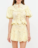 eloise butter yellow blouse
