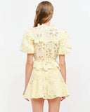 eloise butter yellow blouse
