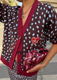 chocolate deer cardigan