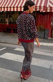 chocolate deer cardigan