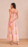 kearney xl floral stripe print midi