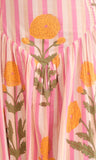 kearney xl floral stripe print midi