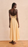 lysandra crochet rose trim midi