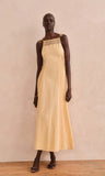lysandra crochet rose trim midi