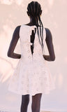 may daisy eyelet denim dress