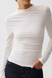 nathalia long sleeve mock neck