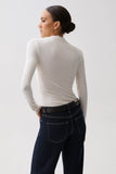 nathalia long sleeve mock neck