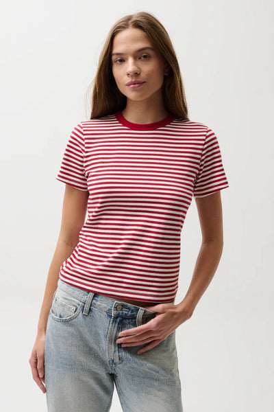 racer red stripe top