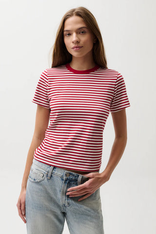 racer red stripe top