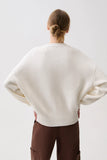 nika heavyweight v neck sweater