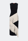spiral knit dress
