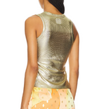 gold ribbed tank