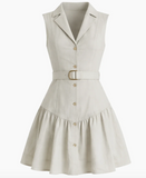 nysa denim mini dress