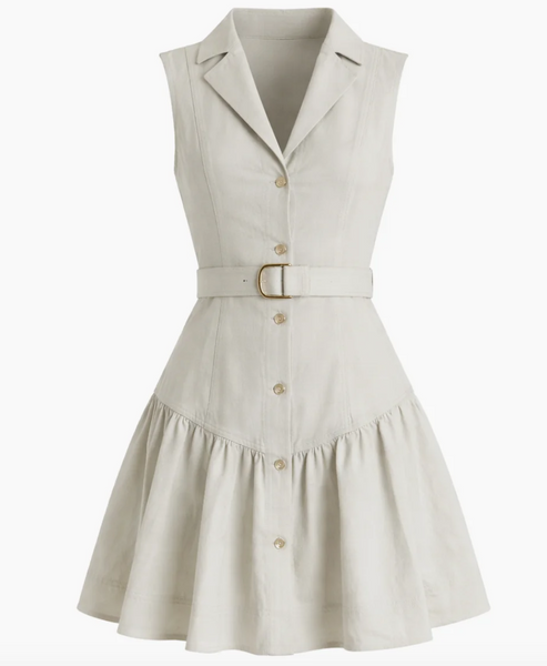 nysa denim mini dress