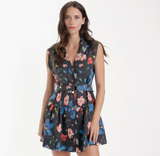 luna print mini dress