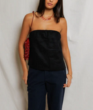 gianna linen tube top