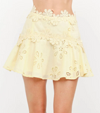 eleanor butter yellow skirt