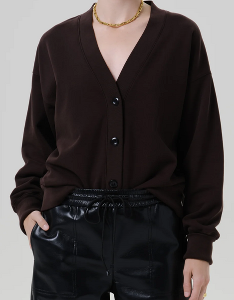 fleece cardigan