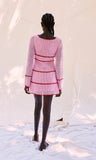 stephanie stripe crochet dress