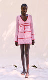 stephanie stripe crochet dress