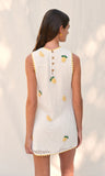 wynn lemon crochet dress