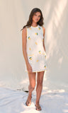 wynn lemon crochet dress