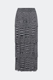 za za knit fringe skirt