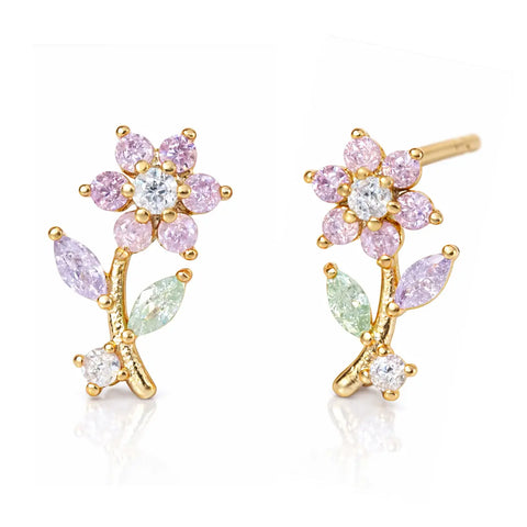 crawling flower studs