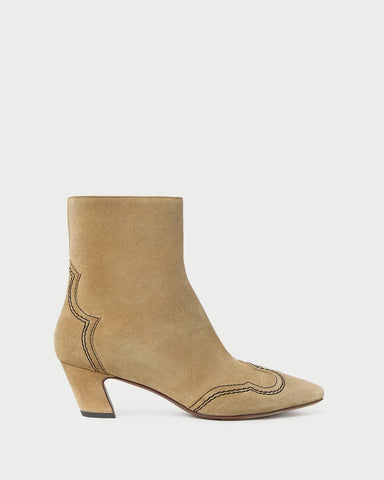 harlan sand suede ankle boot