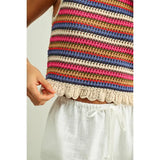 sleeveless knit top