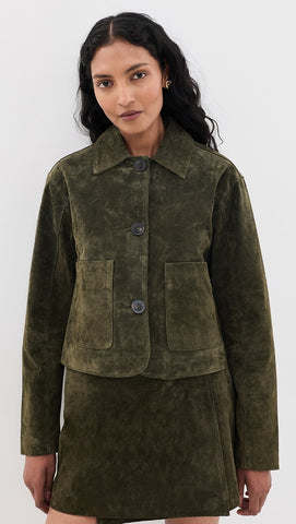 suede cropped jacket