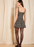 josey zebra mini dress