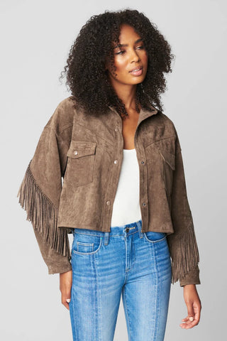 cocoa cropped jacket