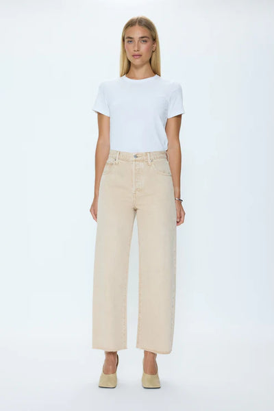 tate crop high rise bowed