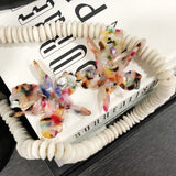 acrylic floral earring