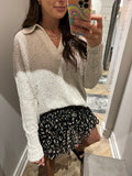 zoe relaxed polo sweater
