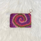 rainbow swirl coin purse