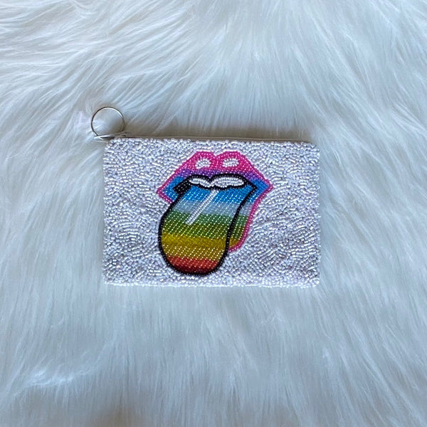 rainbow mouth coin purse
