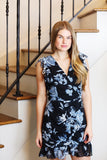 emille floral mini dress